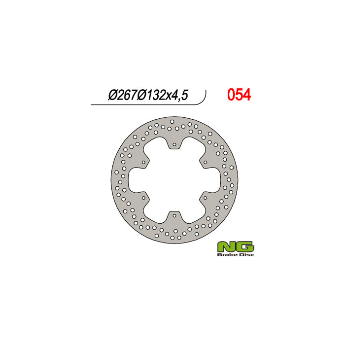 NG brake disc front YAMAHA XT 600 '85-'94 (267X132X4,5)