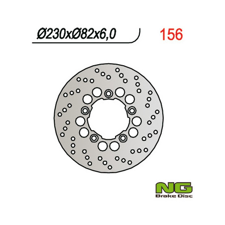NG stabdžių diskas galas KAWASAKI ZX6R (95-97), ZX 7R (96-03), ZXR 750 (230x82x6)