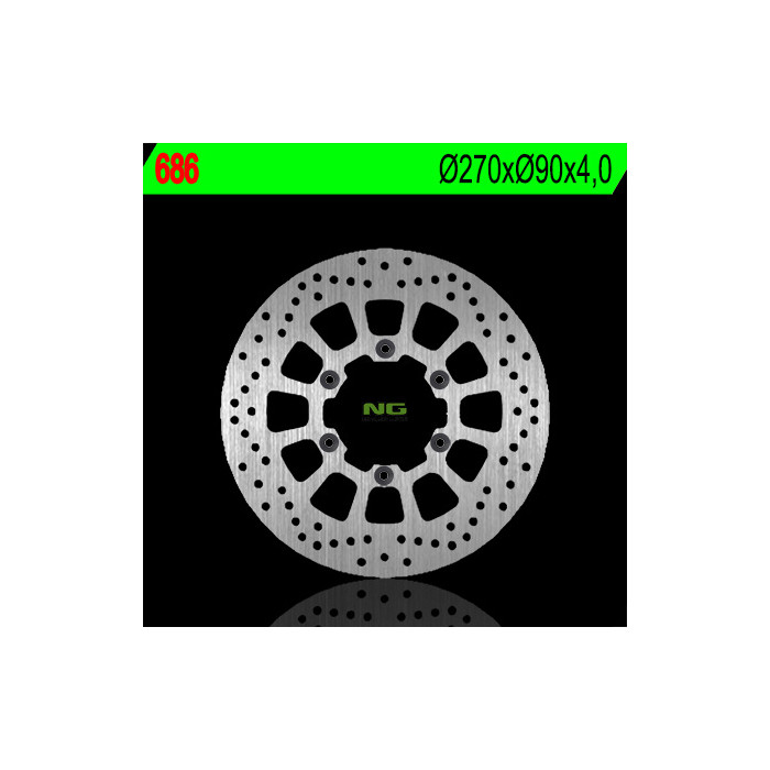 NG brake disc front MALAGUTI 125 / 250 / 400 / 500 (270x90x4)