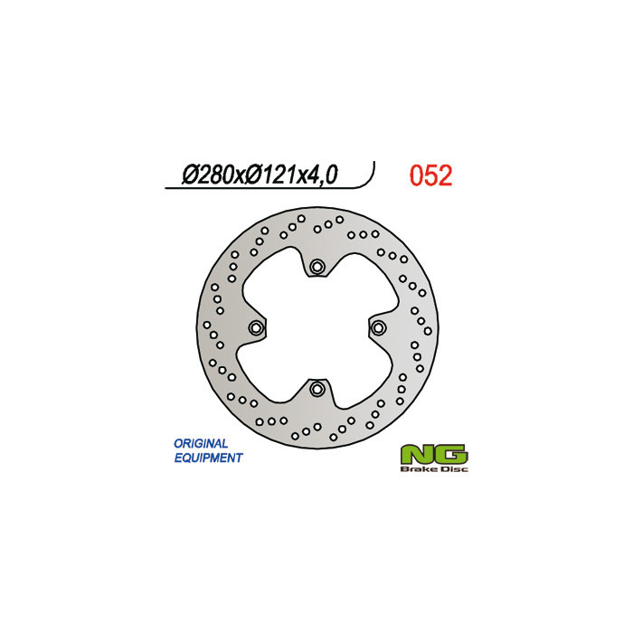 NG brake disc front SUZUKI DR 650 '90-'95, DR 750 BIG '88-'90 (280X121X4) (4x10,5mm)