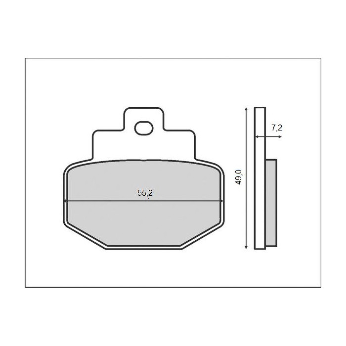 BRENTA brake pads KH321 GILERA.PIAGGIO / VESPA, rear (FT 3024)