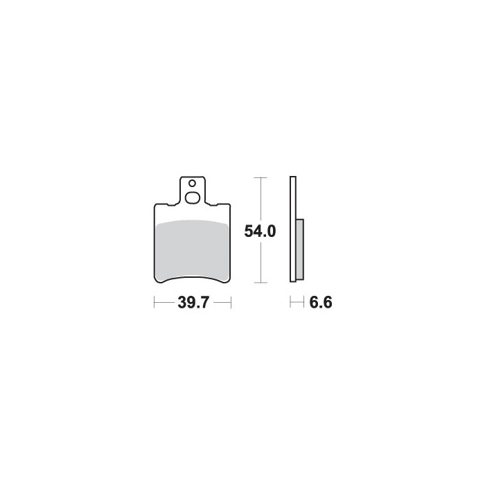 SBS brake pads KH206 STREET CERAMIC color black