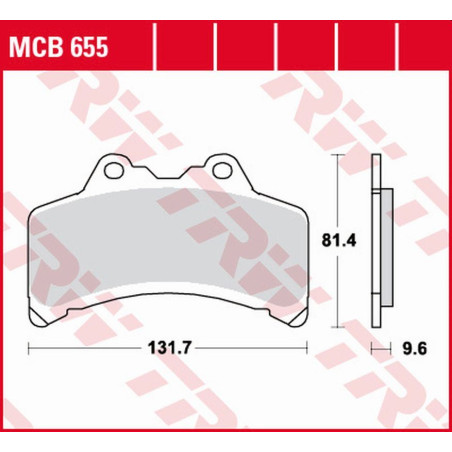 TRW LUCAS ZF brake pads KH191 ORGANIC YAMAHA GTS 1000 '93-'99 front
