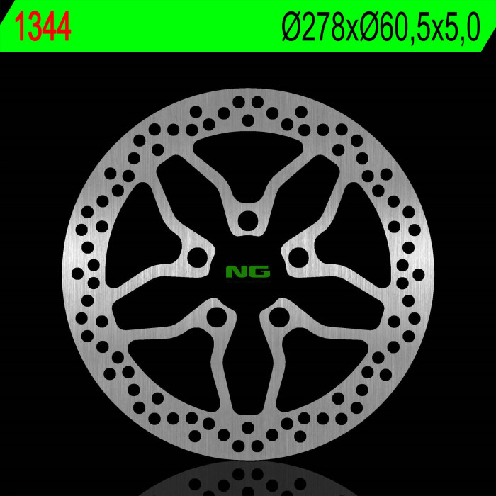 NG brake disc front PIAGGIO X10 125 / 350 / 500 12-17 (278X60,5X5,0mm) (5X14,1mm)