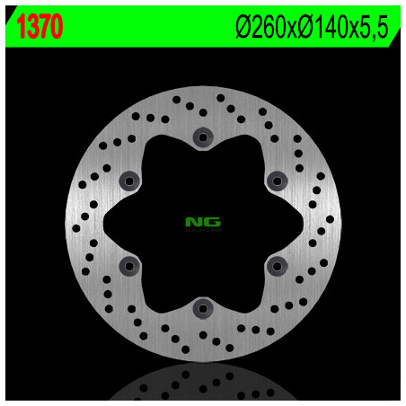 NG brake disc rear SUZUKI B-KING / ABS 1300 '08-'11, B-KING KONZEPT 1300 '12-13 (260X140X5.5)