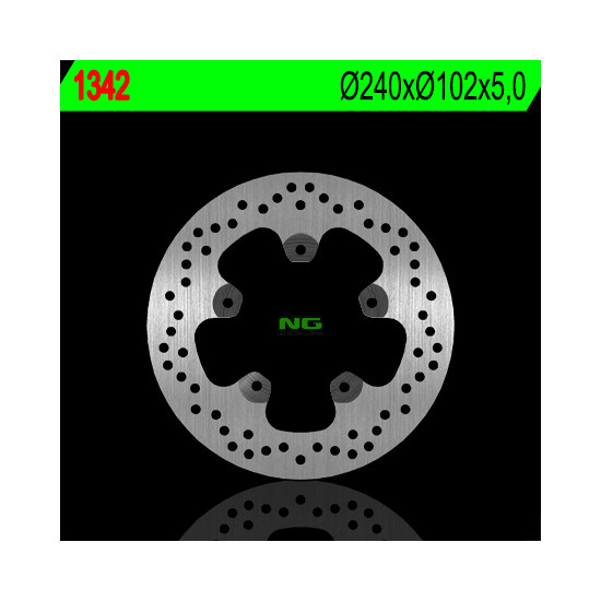 NG brake disc rear APRILIA 1200 CAPONORD '13-'15, DORSODURO 1200 '11-'14, PIAGGIO BEYERLY 300 / 350 '11-'15 (240X102X5) (5