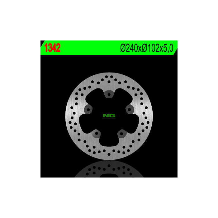 NG brake disc rear APRILIA 1200 CAPONORD '13-'15, DORSODURO 1200 '11-'14, PIAGGIO BEYERLY 300 / 350 '11-'15 (240X102X5) (5