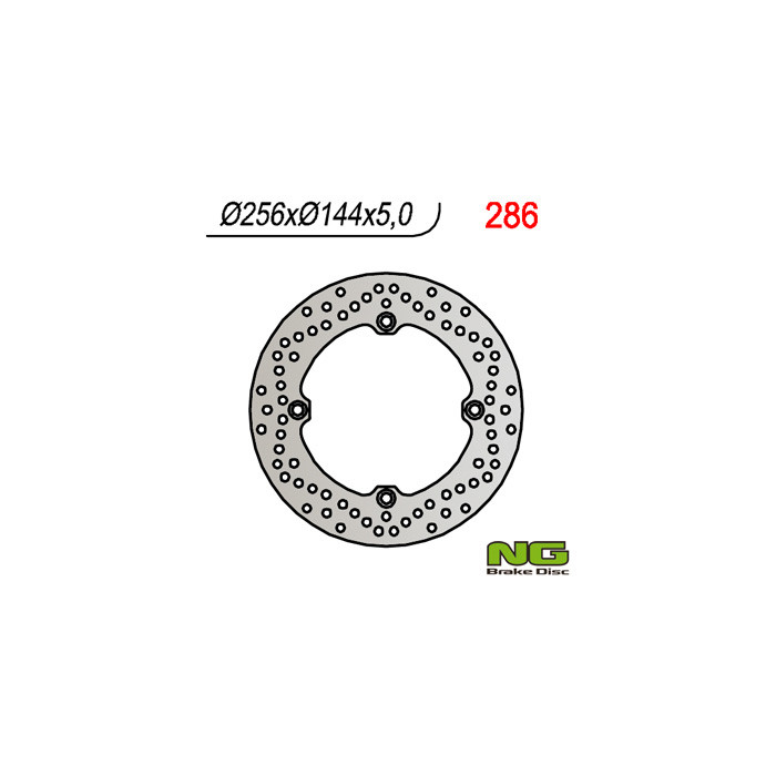 NG brake disc rear HONDA XRV 750, XL 1000V, CBR 1100XX (256x144x5.0mm) (4X10.5mm)