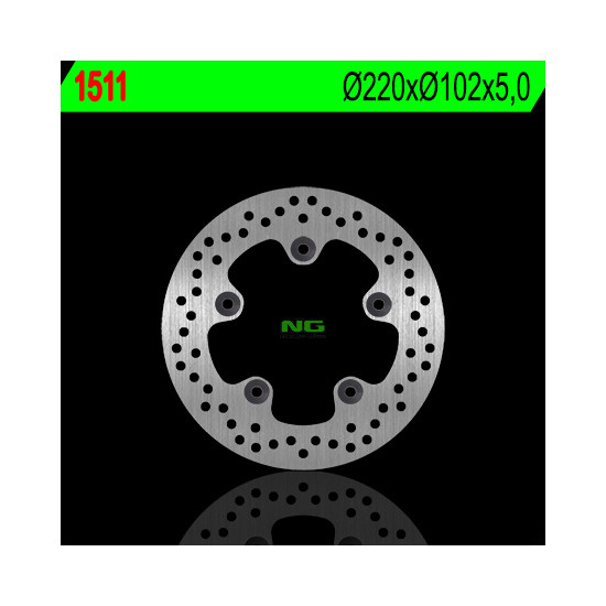 NG brake disc rear YAMAHA YZF R1 '15-'17 (220X102X5) (5X10,5mm)