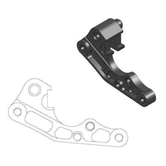 MOTO-MASTER brake disc adapter FLAME 270mm front BETA 250 / 300 / 350 / 390 / 400 / 430 / 450 / 480 / 498 / 500 BETA 25