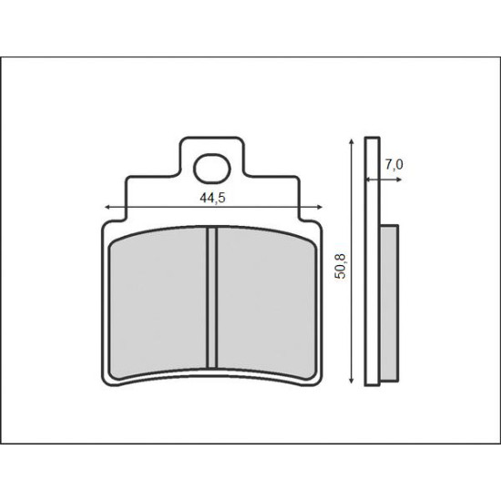 BRENTA brake pads KH355 (KYMCO / SYM) (FT 3037)