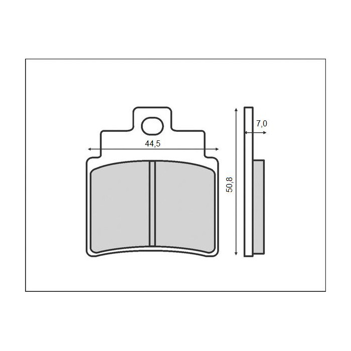 BRENTA brake pads KH355 (KYMCO / SYM) (FT 3037)