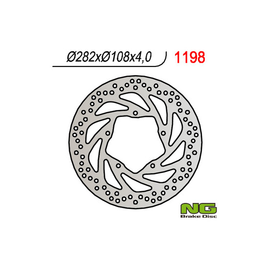NG brake disc front YAMAHA YBR250 '07-'11 (282X106X4)