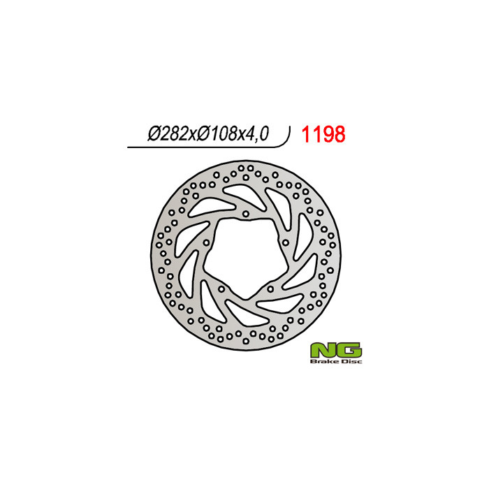 NG brake disc front YAMAHA YBR250 '07-'11 (282X106X4)