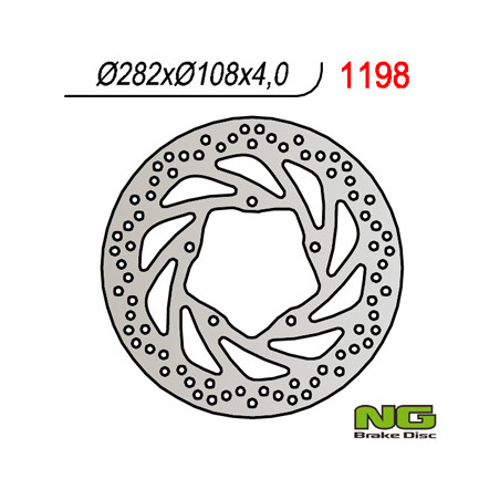 NG brake disc front YAMAHA YBR250 '07-'11 (282X106X4)