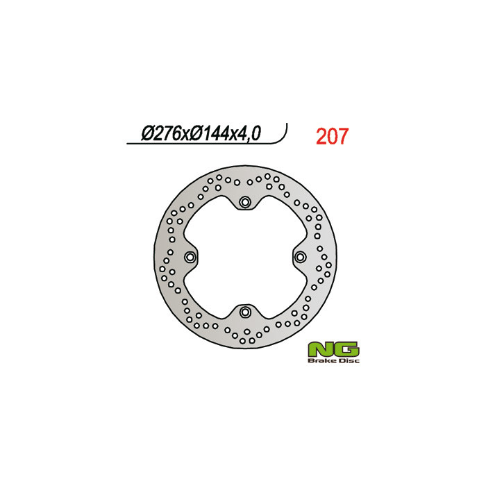 NG brake disc front HONDA XRV 750 (90-03) (276x144x4) (4x10,5mm)