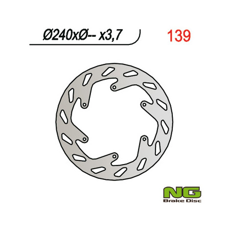 NG stabdžių diskas priekis KTM GS / EGS / LC4 (240x-x3,7)
