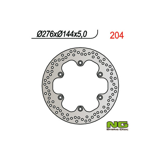 NG brake disc front / rear HONDA CBR 600F (87-94), XL 600V TRANSALP (87-96), X4 (97-99) NT 650V DEAUVILLE (98-12)CBX / V