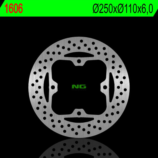 NG brake disc rear KAWASAKI KLZ 1000 VERSYS 16-20 Z 1000 '07-'21, Z 1000SX ZZR 1400 '06-'20 (250X110X6,0mm) (4X10,5mm)