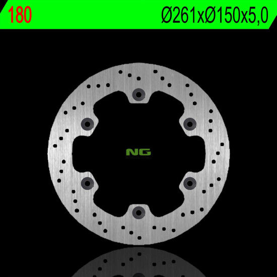 NG brake disc front KAWASAKI GPX 250 R '88-90 (261X150X5,0mm) (6X10,5mm)