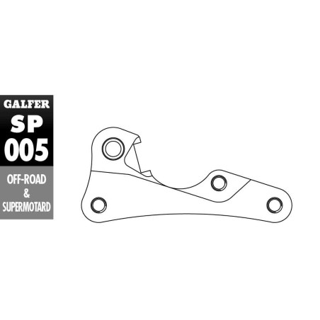 GALFER brake disc adapter 270mm SUZUKI RMZ 250 '07- RMZ 450 '05- / KAWASAKI KXF 250 / 450 '06-, KLX 450 '07-