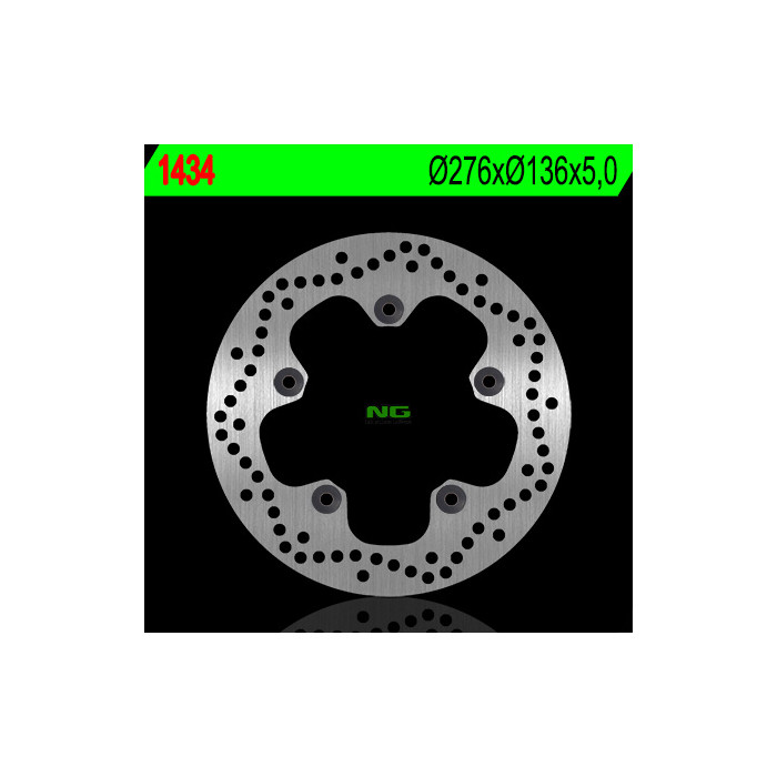 NG brake disc rear BMW R1200 GS '13-'18, R 1200RT '14-'18, R 1200RS '16, R1250GS '19-'20 (276X136X5) (5X10.5)