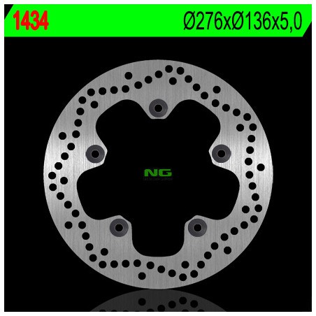 NG brake disc rear BMW R1200 GS '13-'18, R 1200RT '14-'18, R 1200RS '16, R1250GS '19-'20 (276X136X5) (5X10.5)
