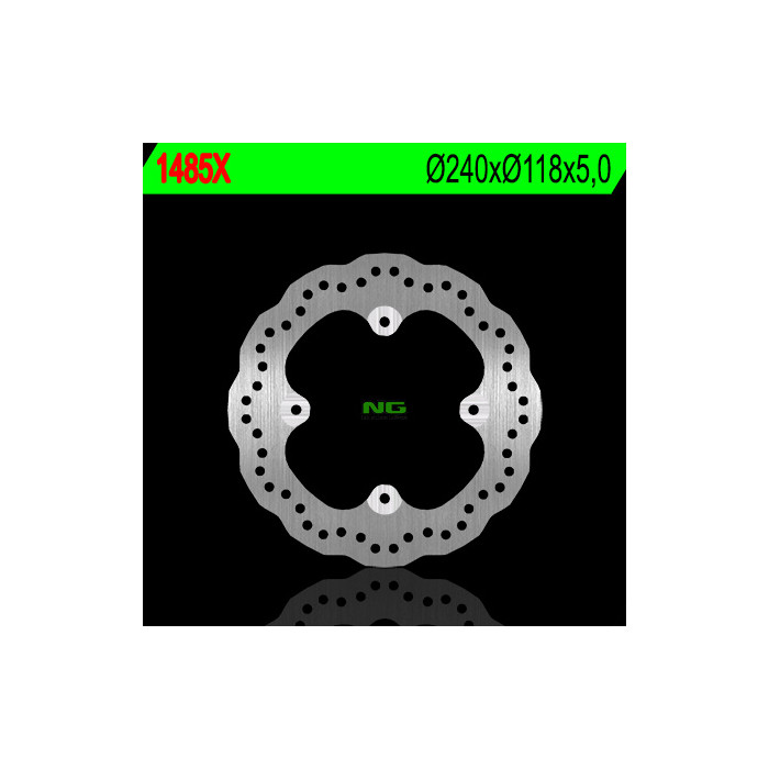 NG brake disc rear HONDA CBF 500 R / X '13-'21, CBR 500R '13-'21, CB 650F '14-'18, CB650R 19-20 (240X118X5) (4X10.5mm) WAV