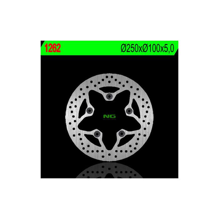 NG brake disc rear KAWASAKI ZRX 1100 / 1200 '99-'06, ZZR 1200 '02-'05 (220X100X5) (5X10,5mm)