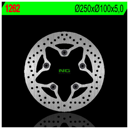 NG stabdžių diskas galas KAWASAKI ZRX 1100 / 1200 '99-'06, ZZR 1200 '02-'05 (220X100X5) (5X10,5mm)