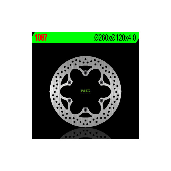 NG brake disc front BETA 125 / 200 ALP (12) 125 / 200 URBAN '12-'15, rear MALAGUTI SPIDER MAX GT / RS '05-'08 (260X120X4