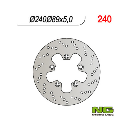 NG stabdžių diskas galas SUZUKI GSF / GSR / SV / RF (240x89x5) (5x10,5mm)