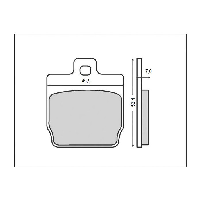 BRENTA brake pads KH268 YAMAHA / MBK (FT 3016)