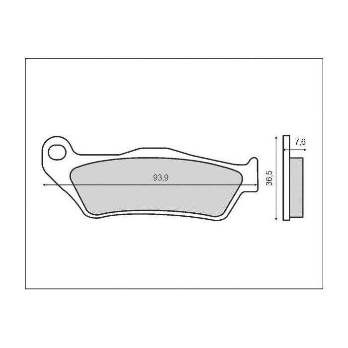 BRENTA brake pads KH181 caliper BREMBO front NP. KTM SX / EXC (FT 3027)