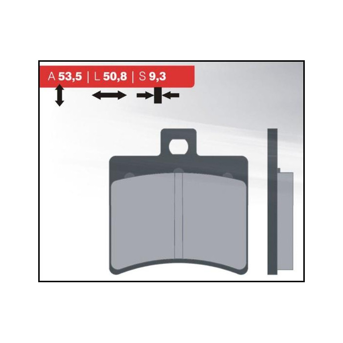 BRENTA brake pads KH298 (rear) (FT 3020)