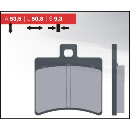 BRENTA brake pads KH298 (rear) (FT 3020)