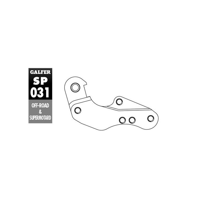GALFER brake disc adapter 260mm YAMAHA WR / YZ 125 `01-07 YZF 250 / 426 / 450 '01-07 WRF 250 / 426 / 450 00-15