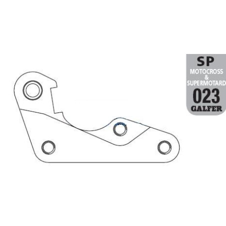 GALFER brake disc adapter 270mm YAMAHA YZF 250 / 450 '08-