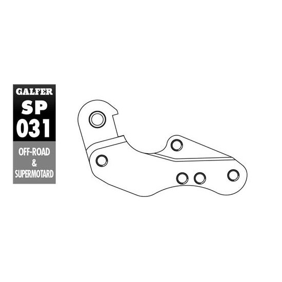 GALFER brake disc adapter 260mm YAMAHA WR / YZ 125 `01-07 YZF 250 / 426 / 450 '01-07 WRF 250 / 426 / 450 00-15