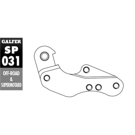 GALFER stabdžių disko adapteris 260mm YAMAHA WR / YZ 125 `01-07 YZF 250 / 426 / 450 '01-07 WRF 250 / 426 / 450 00-15
