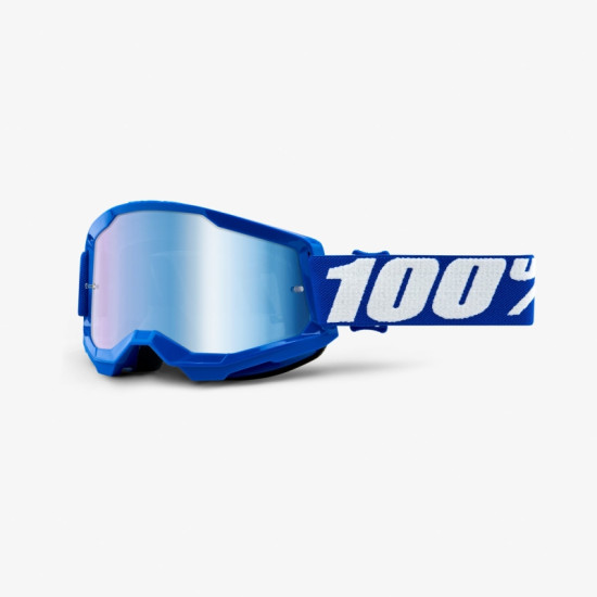 100 PERCENT (2023) STRATA 2 BLUE MIRROR BLUE LENS glasses