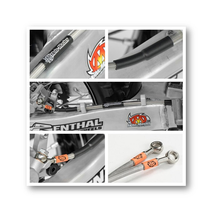 MOTO-MASTER brake hose steel reinforced end YAMAHA YZ / YZF / WR / WRF 250\450 '08-'19