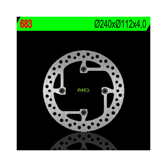 NG brake disc rear SHERCO 250 / 300 / 450 / 510 (240X112X4) (4X10,5mm)