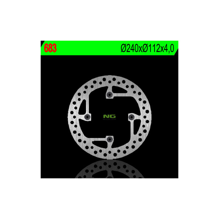 NG brake disc rear SHERCO 250 / 300 / 450 / 510 (240X112X4) (4X10,5mm)