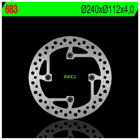 NG brake disc rear SHERCO 250 / 300 / 450 / 510 (240X112X4) (4X10,5mm)