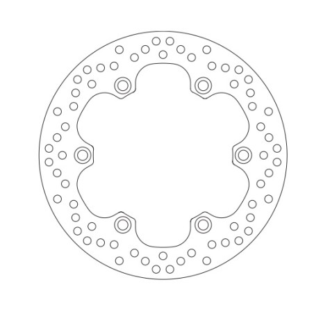 SBS stabdžių diskas galas HONDA XL 1000V 03-11, CBR 1100XX 97-04, X11 00-03, VFR 750F 86-89 (256X144X5 mm) (6X10,5 mm)