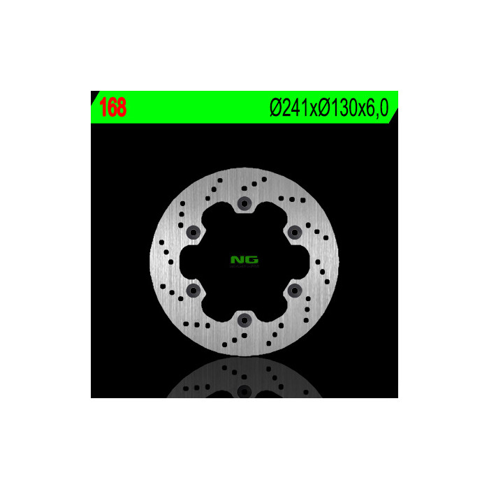 NG brake disc rear KAWASAKI GPX 600R '88-'96 (241X130X6) (4X10,5mm)