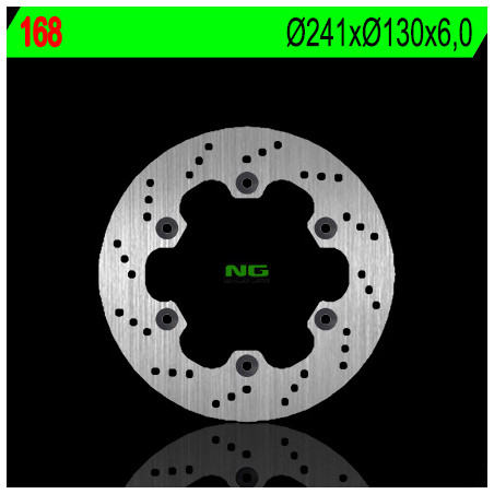 NG stabdžių diskas galas KAWASAKI GPX 600R '88-'96 (241X130X6) (4X10,5mm)