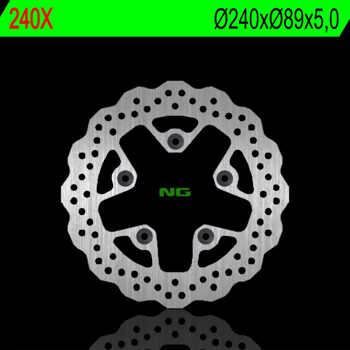 NG brake disc rear SUZUKI GSXR1300 99-07, GSXF, GSF 600 / 650 / 1200, SV 65099-02, KYMCO 125 / 200 / 300 08-17 (240X89X5,