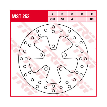 TRW LUCAS brake disc front / rear APRILIA SCARABEO 250 07-10, LEONARDO 250 99-04, SPORT CUBE 300 08-13